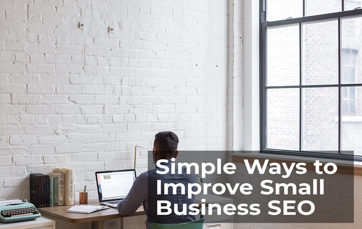 simple ways to improve small business seo main image on banner for blog post