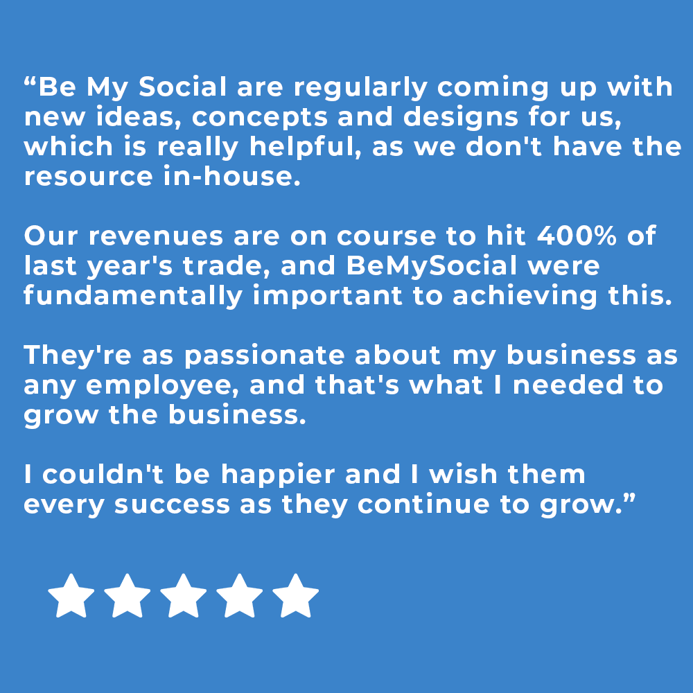 Be My Social client feedback