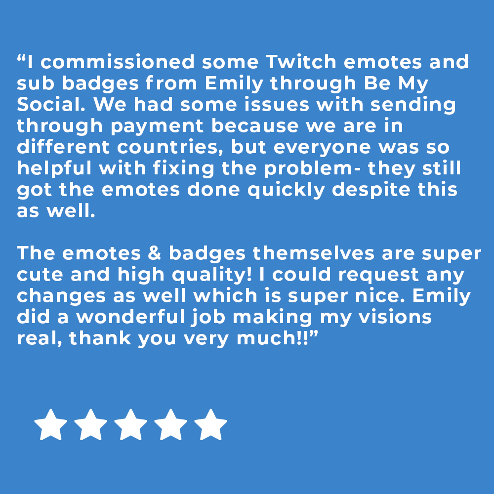 Be My Social client feedback