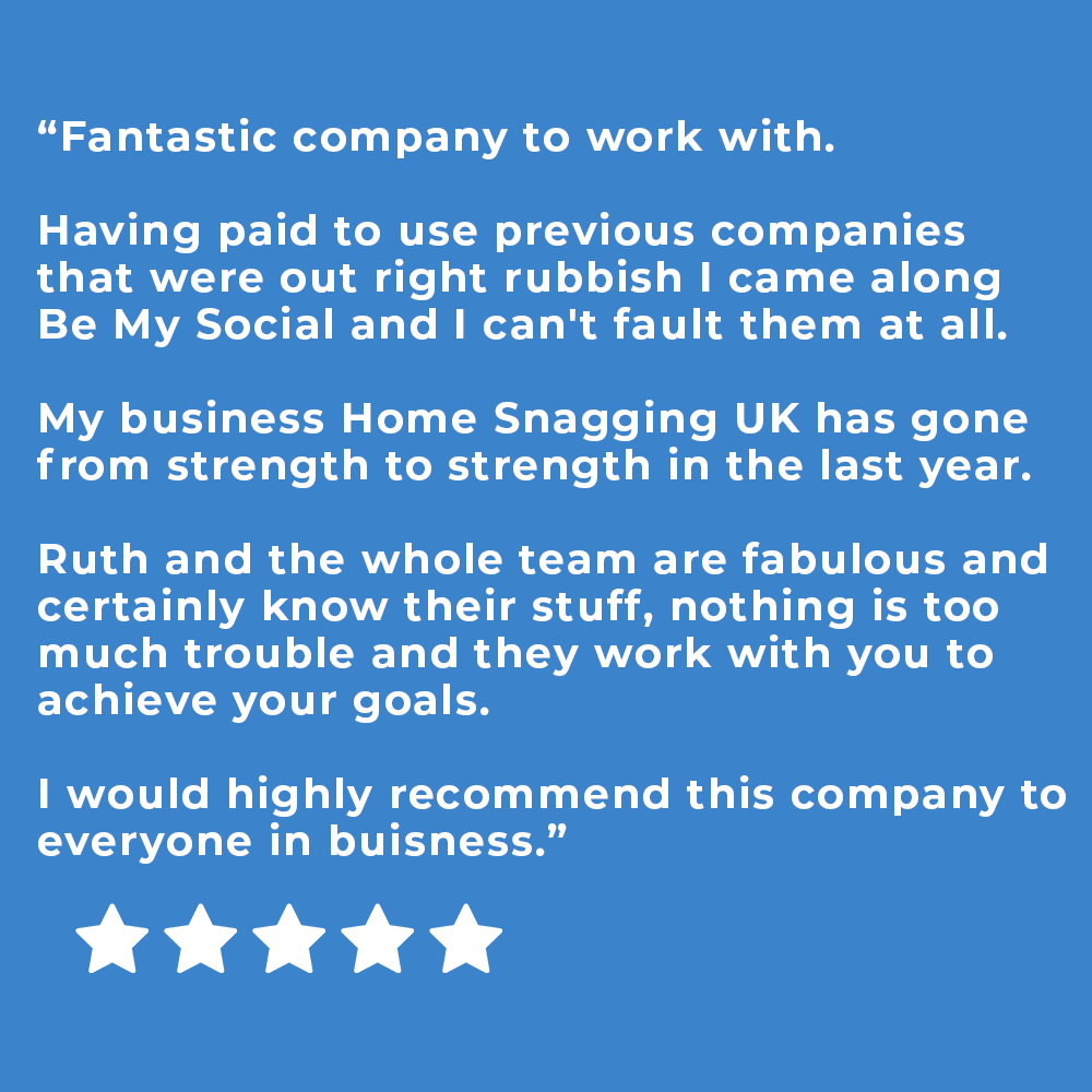Be My Social client feedback