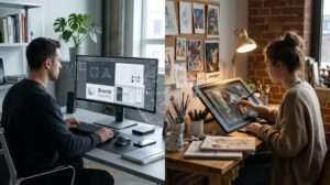 Need graphic design services or custom illustrations in 2027 Discover the key differences, when to use each, and how AI fits in. Practical advice from a UK agency.
