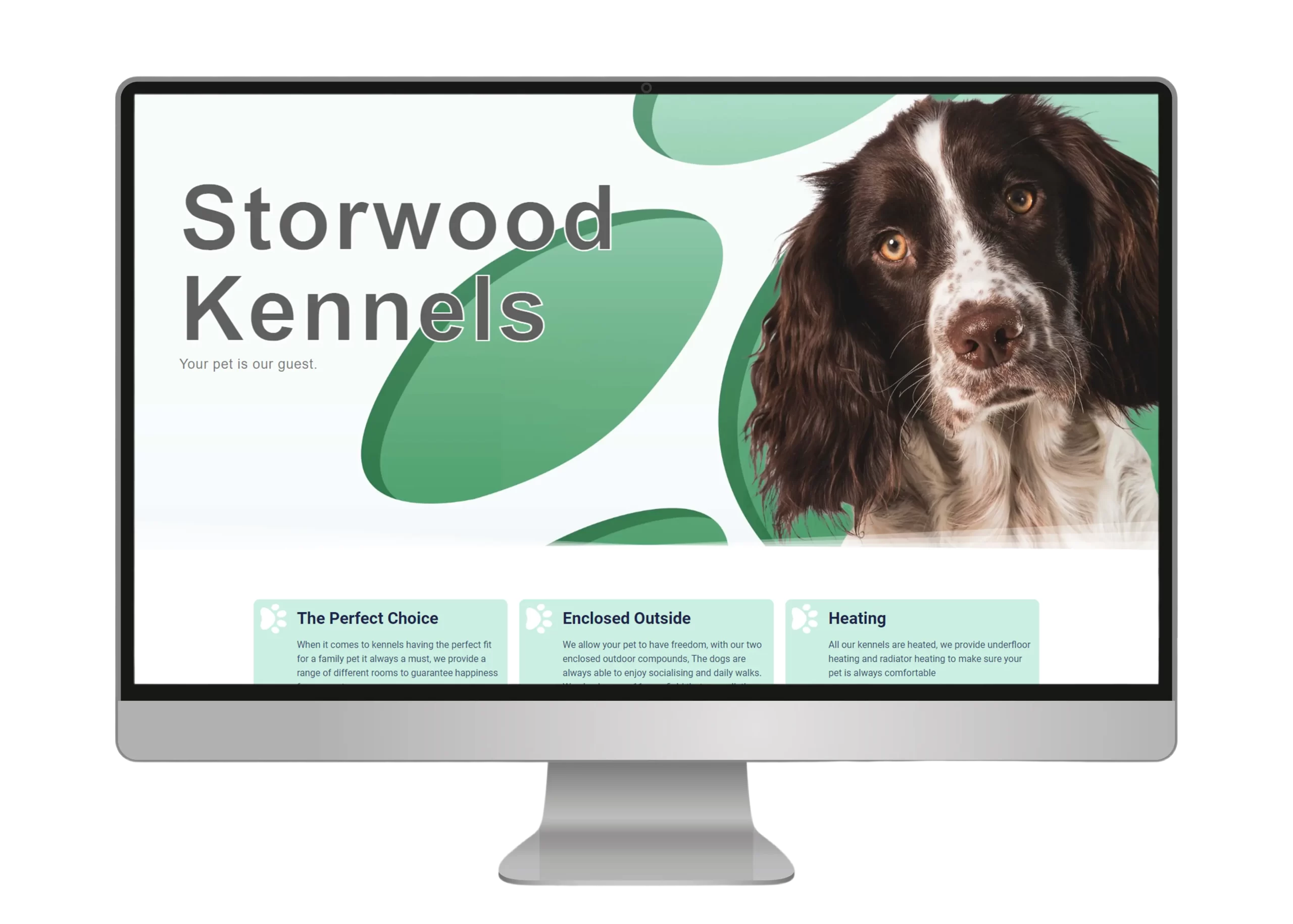 Storwood Kennels web design portfolio