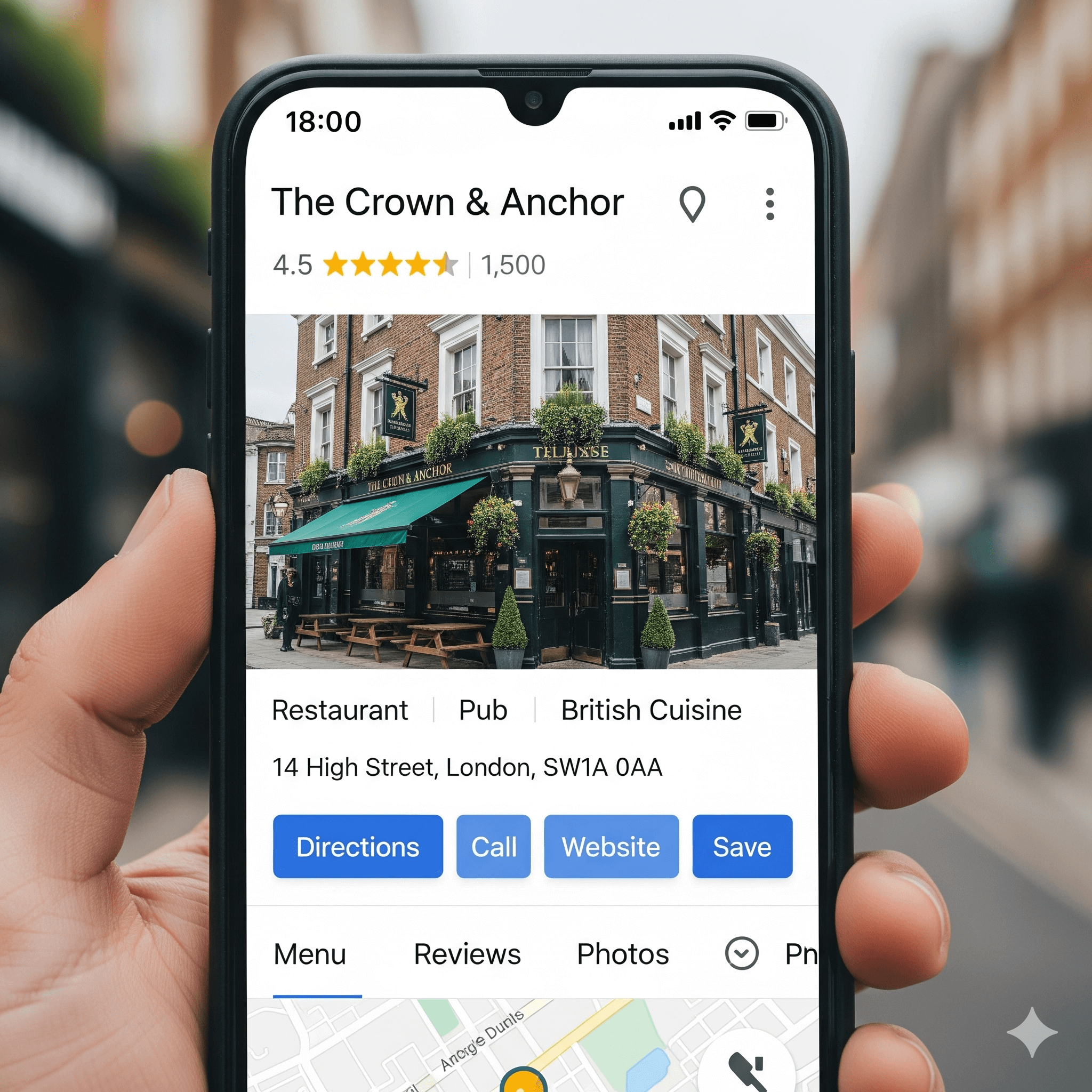 optimised Google My Business profile for a Doncaster-based business, showcasing local SEO details like customer reviews, business hours, and location on Google Maps