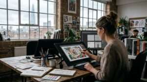 Discover how custom illustration services help UK brands stand out, strengthen brand identity and create memorable visuals with human creativity and AI.